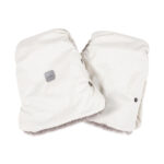 Reflective Stroller Mittens – White