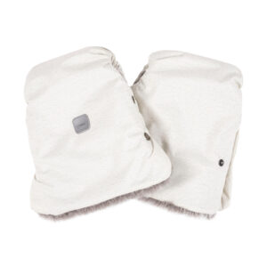 Reflective Stroller Mittens – White