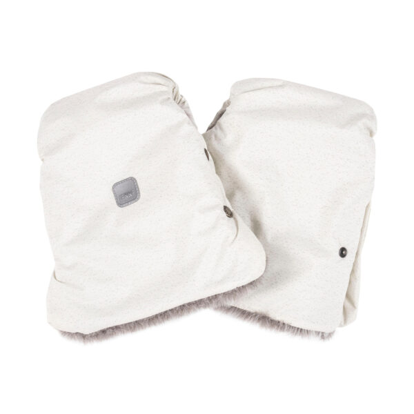 Reflective Stroller Mittens – White