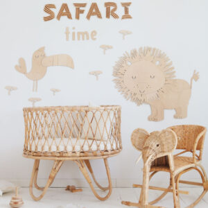 Safari Lion Wooden Wall Decoration – 3 Sizes