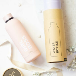 Water Bottle / Thermos – Enjoy Every Moment – Lilac, 500 ml, Stainless Steel