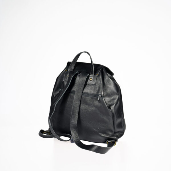 Handmade Leather Backpack 95-38 – Black