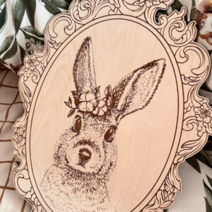 Engraved Forest Animal Pictures with Retro Frames – Set of 4
