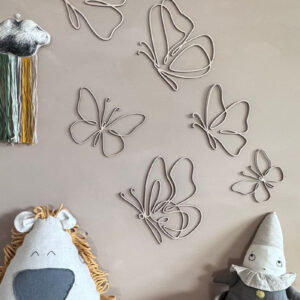 Set of 6 Wooden Butterflies – Wall Decoration