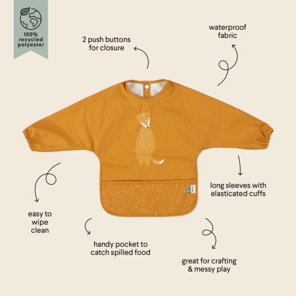 Waterproof Long Sleeve Bib – Mr. Fox