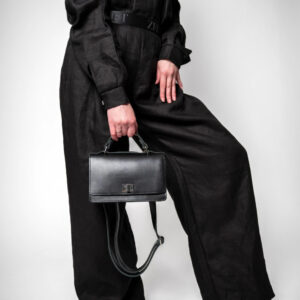 Small Briefcase Handbag – Black