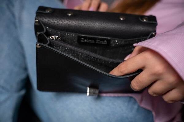 Small Briefcase Handbag – Black