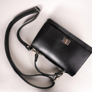 Small Briefcase Handbag – Black