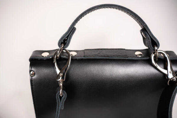 Small Briefcase Handbag – Black