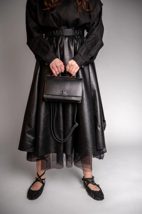 Small Briefcase Handbag – Black