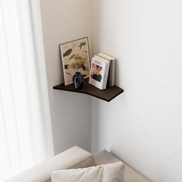 Wooden Corner Shelf – Edge
