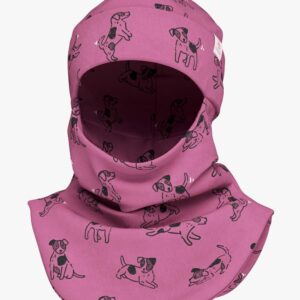 Spring-Fall Kids Balaclava BREDEN - Pink Dogs