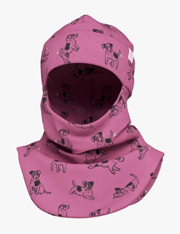 Spring-Fall Kids Balaclava BREDEN – Pink Dogs
