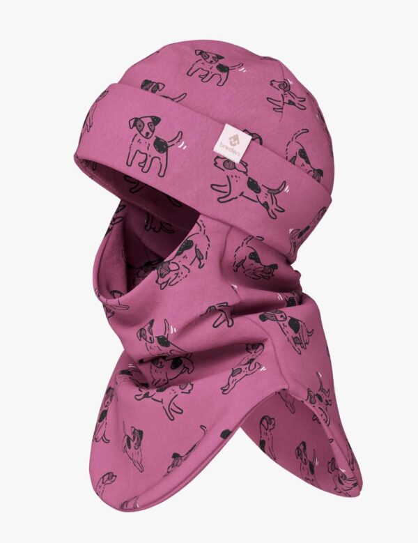 Spring-Fall Kids Balaclava BREDEN – Pink Dogs