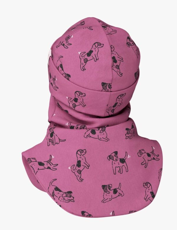 Spring-Fall Kids Balaclava BREDEN – Pink Dogs