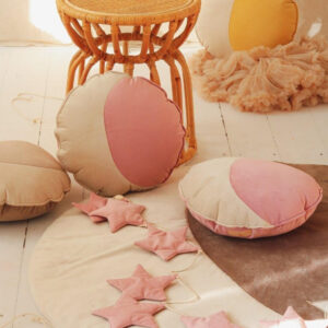 Velvet Star Garland – Soft Pink Dust