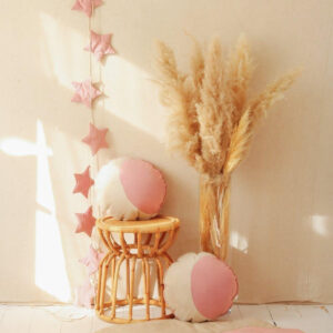 Velvet Star Garland – Soft Pink Dust