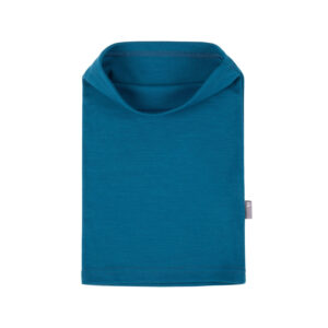 Teal Blue Single-Layer Merino Wool Tube Scarf