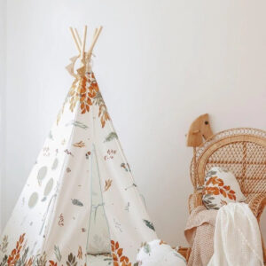 Cotton Teepee Tent – Forest Friends, 170 cm