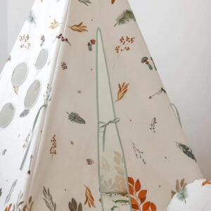 Cotton Teepee Tent – Forest Friends, 170 cm
