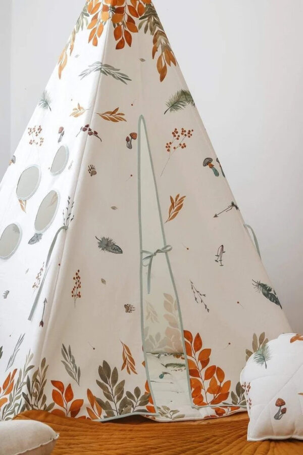 Cotton Teepee Tent – Forest Friends, 170 cm