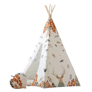Cotton Teepee Tent – Forest Friends, 170 cm