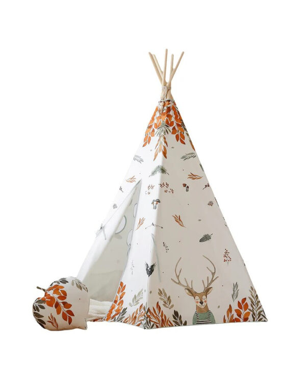 Cotton Teepee Tent – Forest Friends, 170 cm