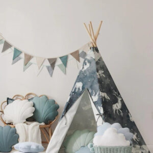 Cotton Teepee Tent – Night Sky, 170 cm