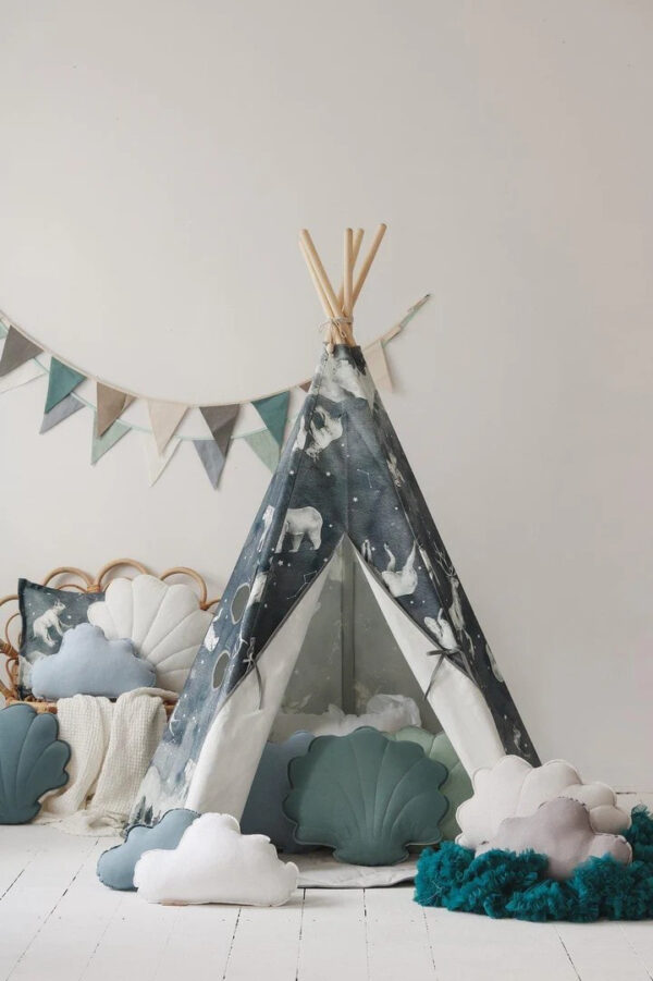 Cotton Teepee Tent – Night Sky, 170 cm