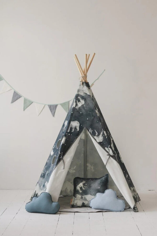 Cotton Teepee Tent – Night Sky, 170 cm