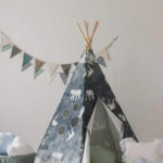 Cotton Teepee Tent – Night Sky, 170 cm