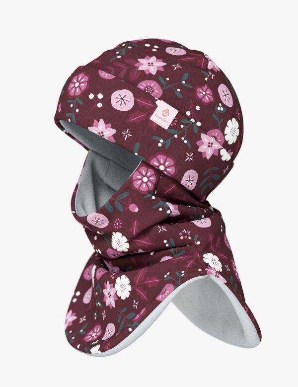 Thermal Fleece Balaclava For Kids FRODE – Winter Flowers