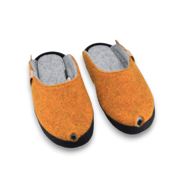 TOKU Brussels Lambswool Felt Slippers – Turmeric