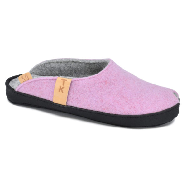 TOKU Brussels Lambswool Felt Slippers – Light Pink