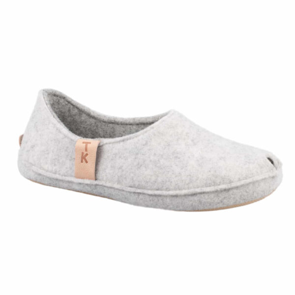 TOKU Budapest Wool Felt Slippers – White