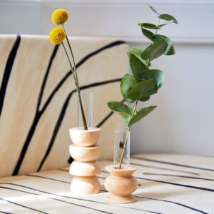 Totem Wooden Vase – Medium Nº 4