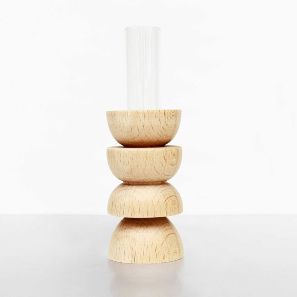 Totem Wooden Vase – Medium Nº 4