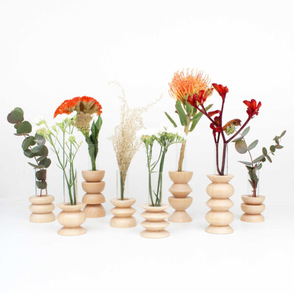 Totem Wooden Vase – Medium Nº 5