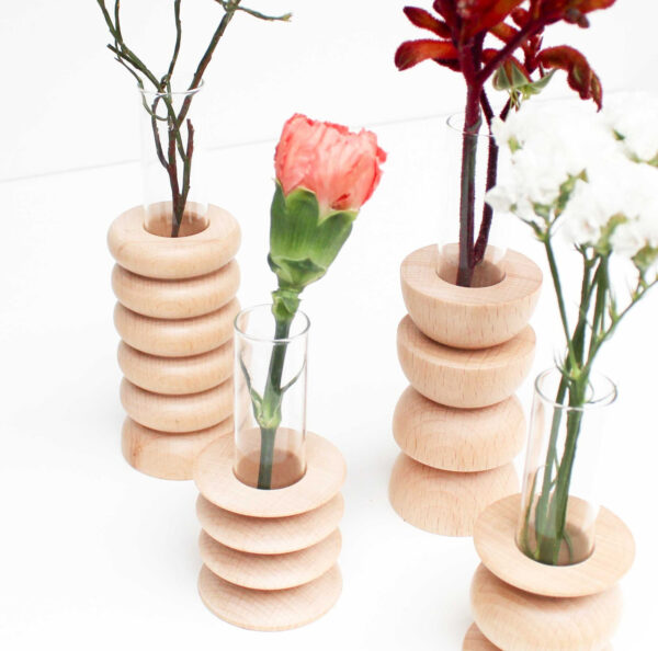 Totem Wooden Vase – Short Nº 2