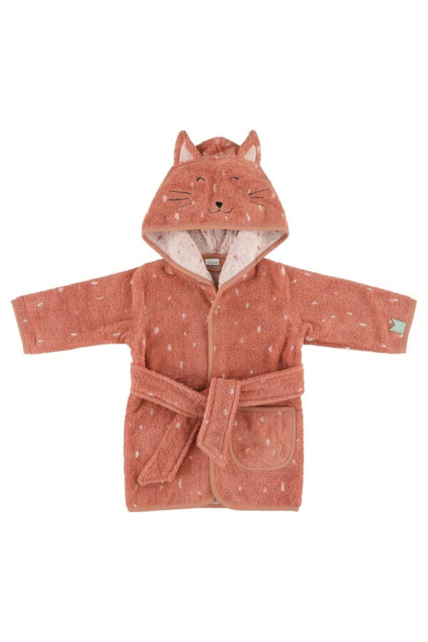 Organic Cotton Hooded Bathrobe, 1–2 Years – Mrs. Cat