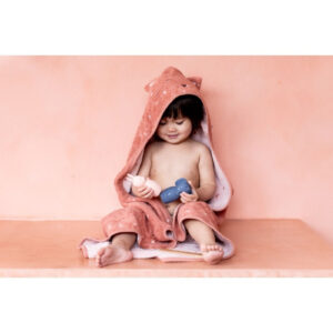 Organic Cotton Hooded Towel, 70 × 130 cm – Mrs. Cat
