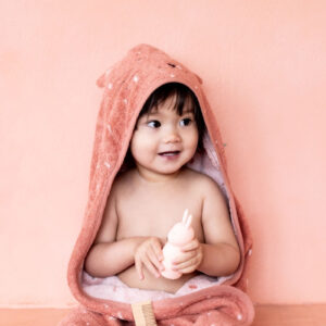 Organic Cotton Hooded Towel, 70 × 130 cm – Mrs. Cat