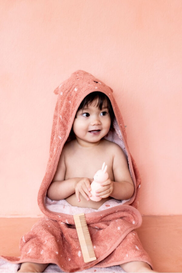 Organic Cotton Hooded Towel, 70 × 130 cm – Mrs. Cat