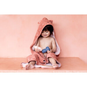 Organic Cotton Hooded Towel, 75 × 75 cm – Mrs. Cat