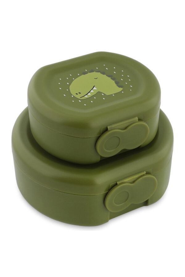 Snack Boxes with Clips, 2-Piece Set – Mr. Dino