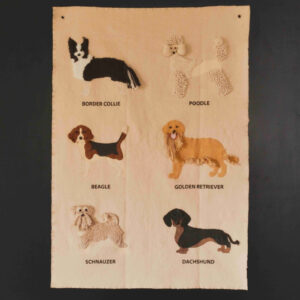 Dog Breeds Cotton Wall Hanger – 70 × 100 cm