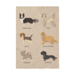 Dog Breeds Cotton Wall Hanger – 70 × 100 cm