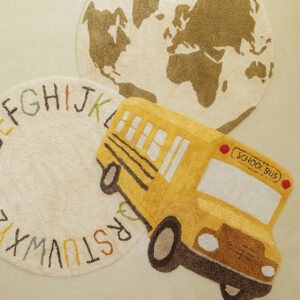 Washable School Bus Rug – 130 × 90 cm