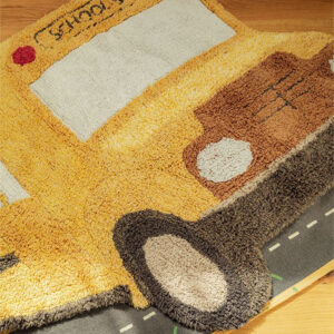 Washable School Bus Rug – 130 × 90 cm