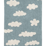Washable Cotton Rug Clouds – 120 × 160 cm